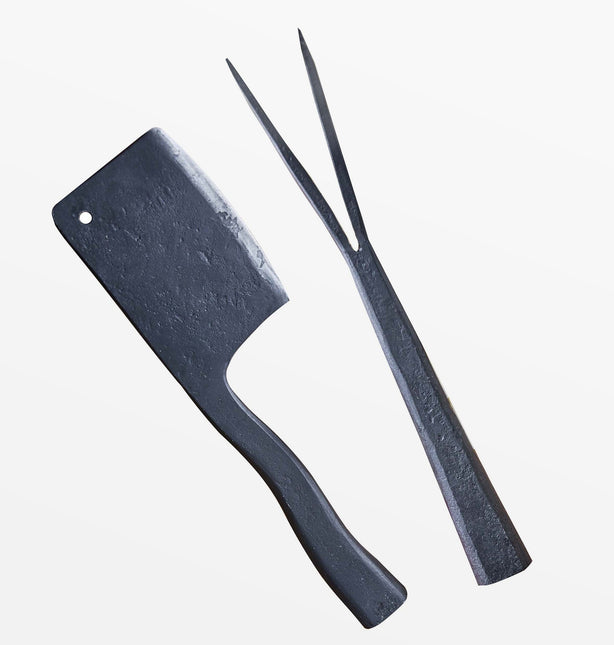 Forged Cheese Knife and Fork Set