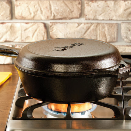 LODGE Combo Cooker, 3L Cast Iron