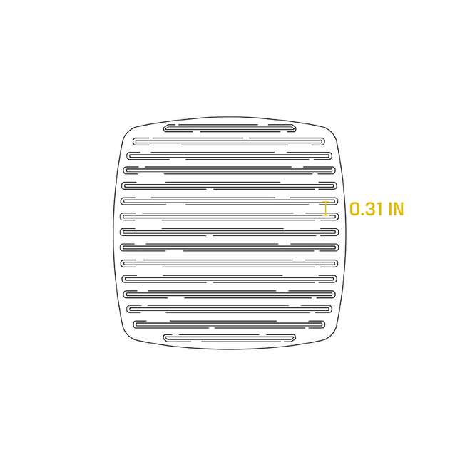 LODGE 8.25" Cast Iron Panini Press