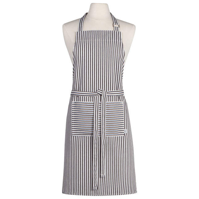 Chef's Apron, Narrow Black Stripe