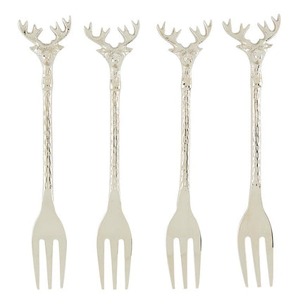 Stag Appetizer Forks, Individual