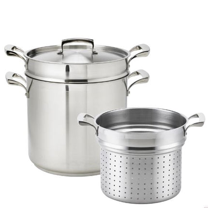 THERMALLOY Pasta Pot with Insert, 12qt