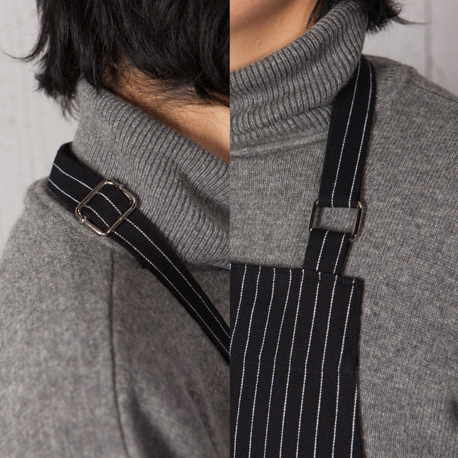 Chef's Apron, Pinstripe Black