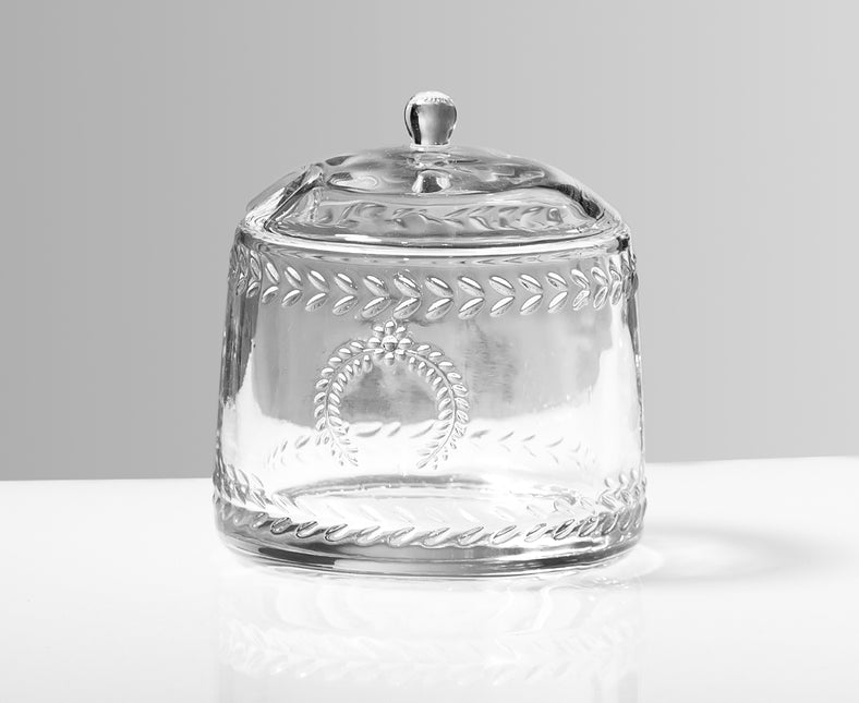 Glass Creamer or Sugar Bowl