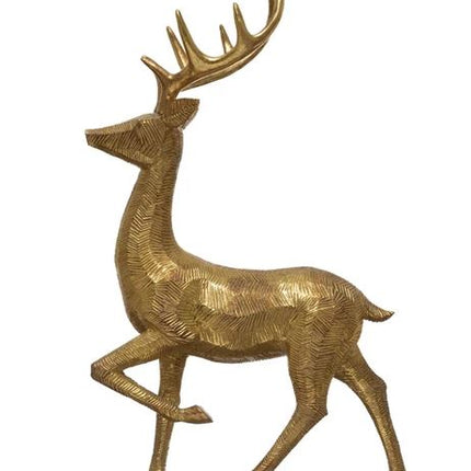 Gold Finished Resin Reindeer