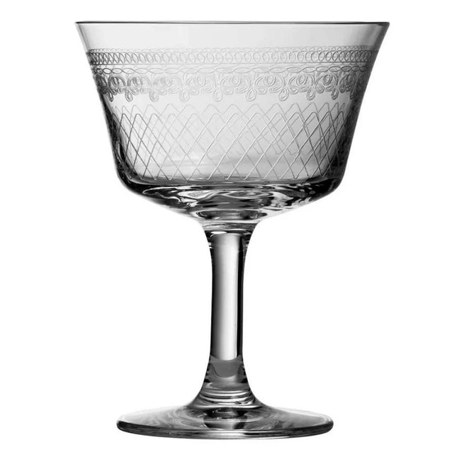 URBAN BAR 1910 Retro Fizz Cocktail Glass, 6.7oz