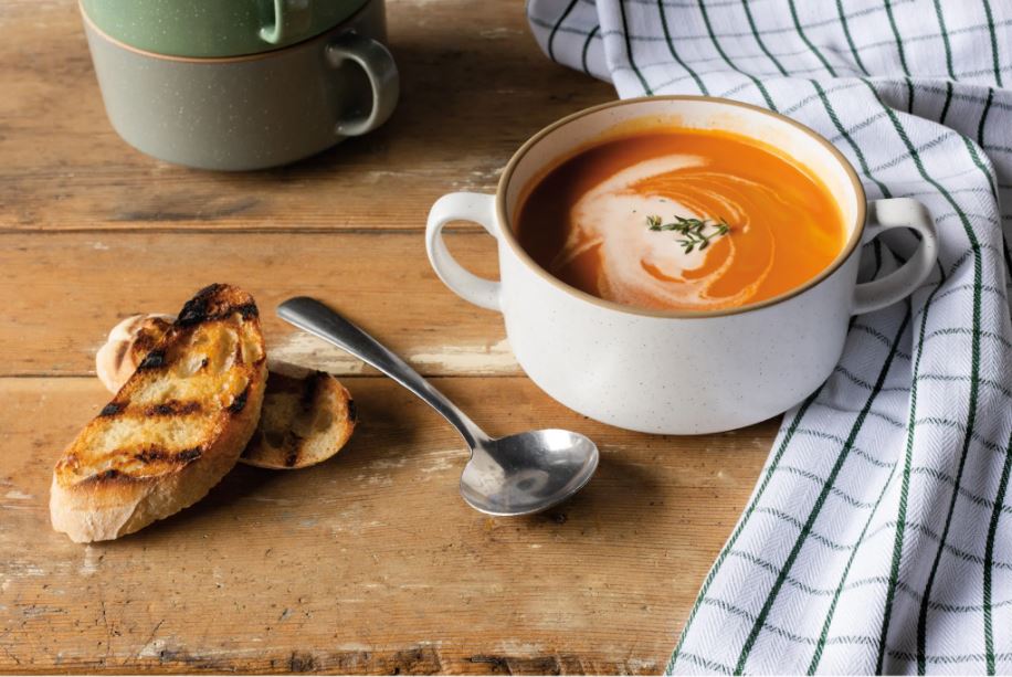 Stoneware Two-Handled Soup Bowl