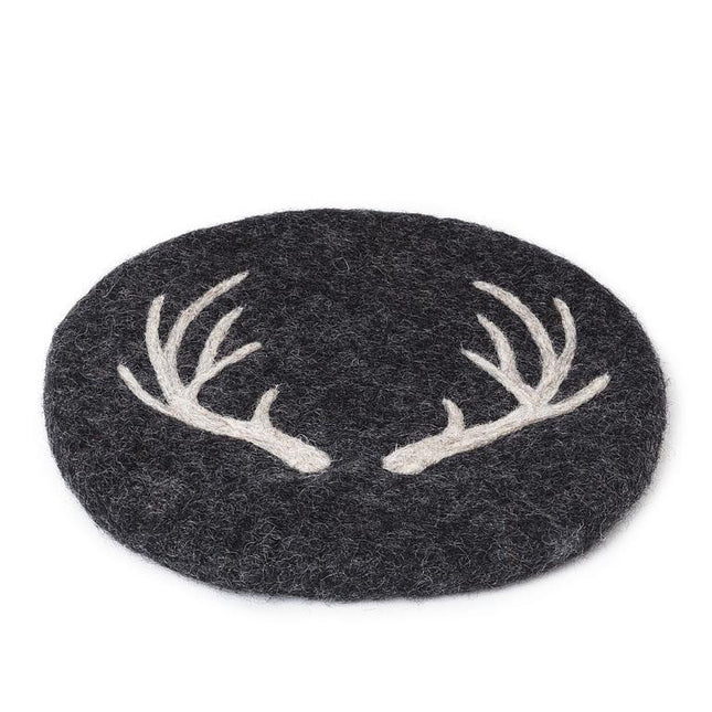 Stag Horn Trivet, 8" Diameter