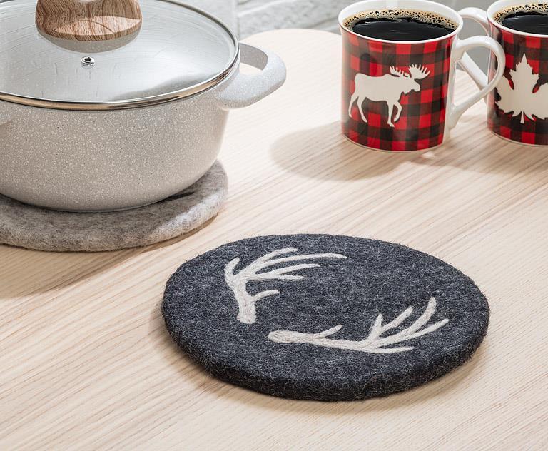 Stag Horn Trivet, 8" Diameter