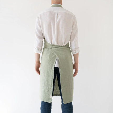 Linen Chef's Apron, Sage