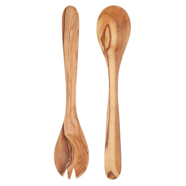 Olive Wood Salad Servers