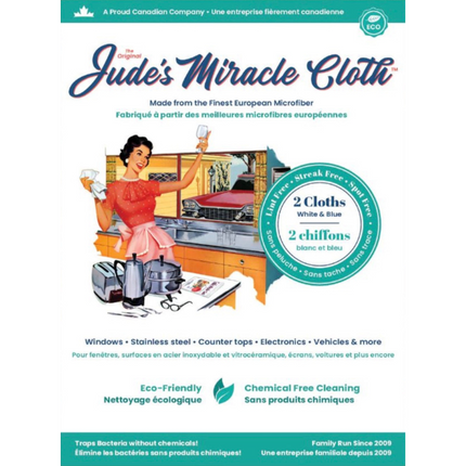 JUDE’S MIRACLE CLOTH Microfiber Cloths