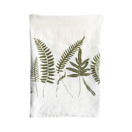 Evergreen Ferns Tea Towel