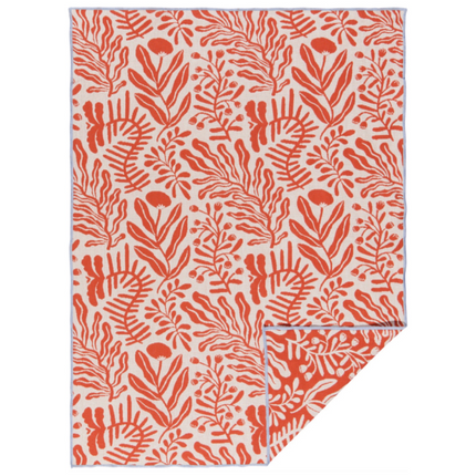 Double-Weave Cotton Tea Towel, Entwine