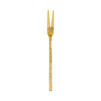 Gold Hammered Appetizer Fork