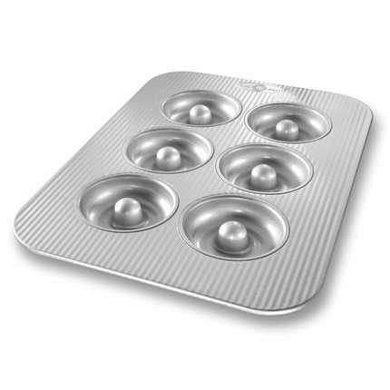 USA PAN Doughnut Pan, 6 cavity