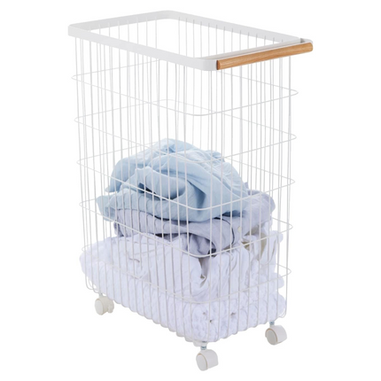 YAMAZAKI Tosca Rolling Laundry Basket