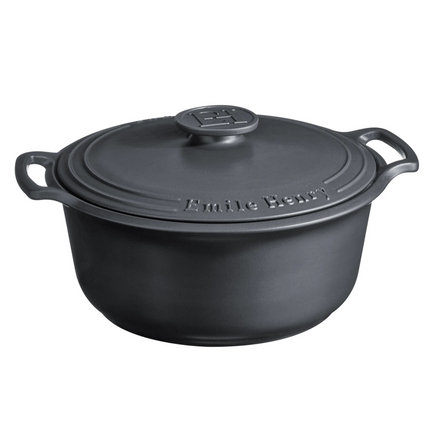 EMILE HENRY Sublime Round Dutch Oven, Graphite