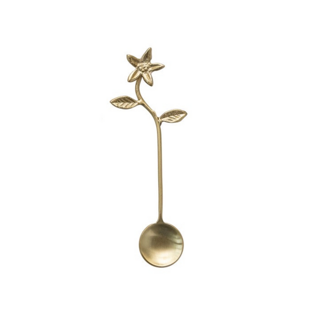 Vine Flower Spoon, Gold