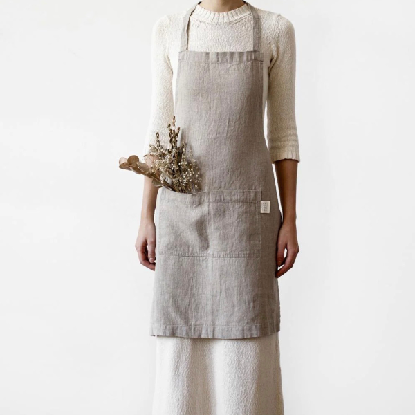 Linen Daily Apron, Natural