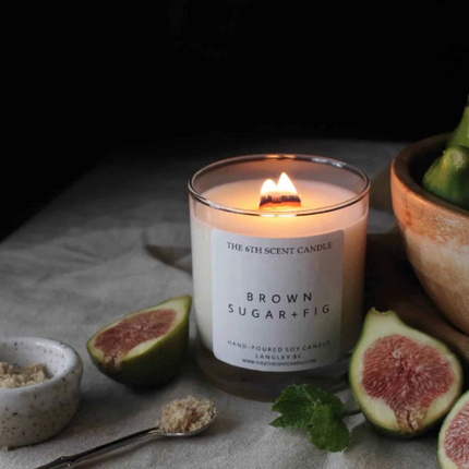 THE 6TH SCENT CANDLE Brown Sugar & Fig