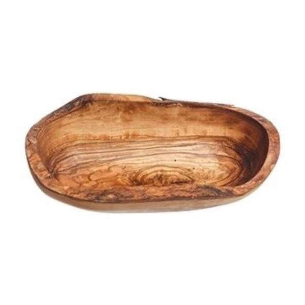 Olive Wood Rustic Serving Bowl