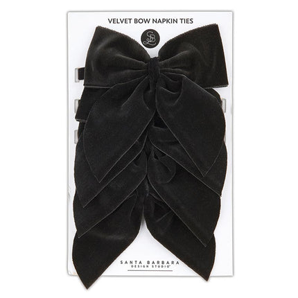 Velvet Bow Napkin Ties