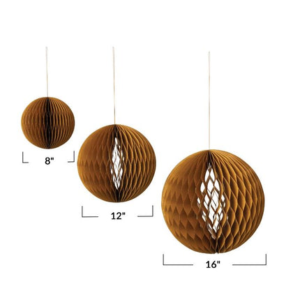 Honeycomb Hanging Decor, Brown