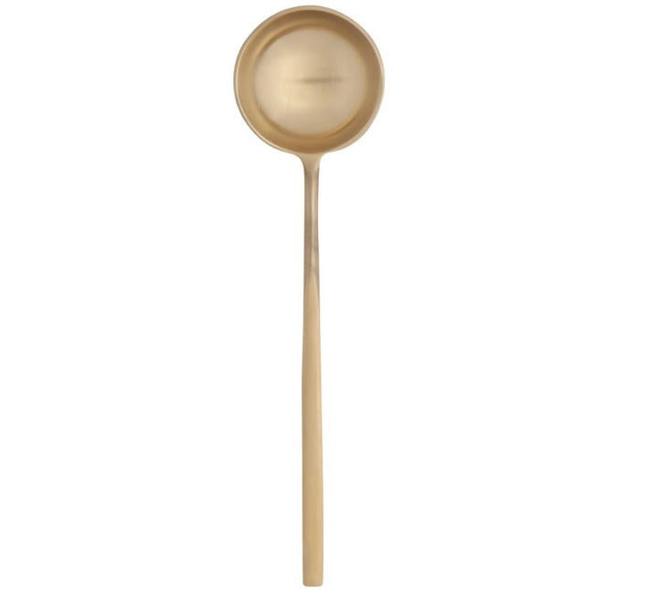 Long Handled Brushed Gold Spoon