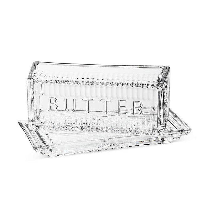 Glass Butter Dish, 1/4 lb