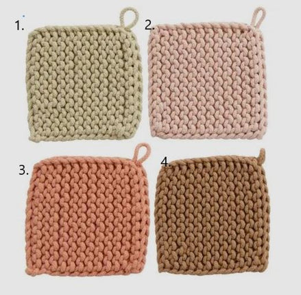 Chunky Knit Pot Holder/Trivet