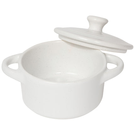 White Ceramic Cocotte, 9oz