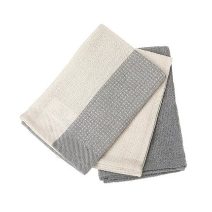 Waffle Weave Cotton Dish Cloths, Set of 3