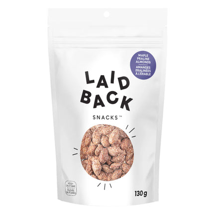 LAID BACK SNACKS Maple Praline Almonds, 130g