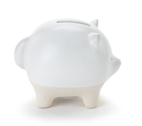 Stoneware Piggy Bank, Fox