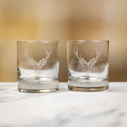 Glass Tumbler Set, Stag Prince