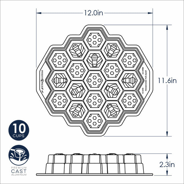 NORDIC WARE Honeycomb Pull-Apart Dessert Pan