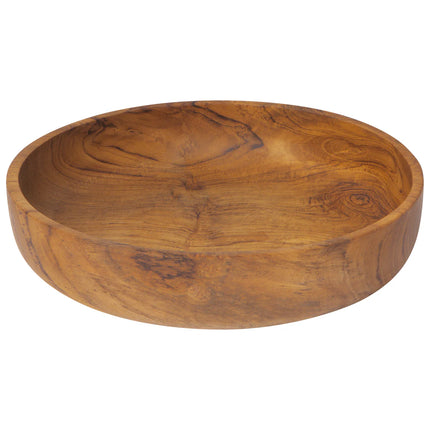 Teak Shallow Bowl