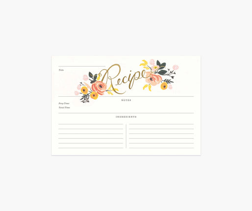 RIFLE PAPER CO. Recipe Card Refill