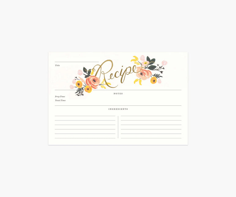 RIFLE PAPER CO. Recipe Card Refill