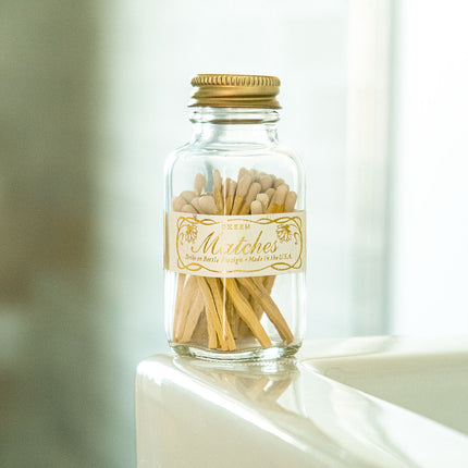 SKEEM Vintage Jar w/Gold Lid