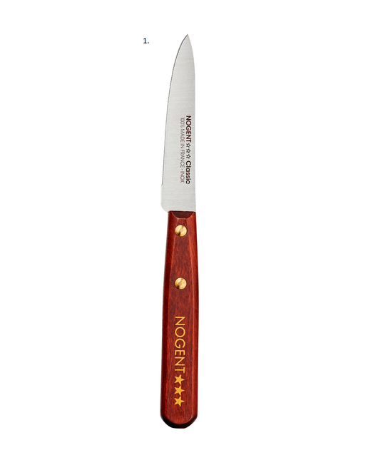 NOGENT FRANCE Wood-Handled Serrated Tomato Knife, 4.25"