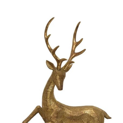 Gold Finished Resin Reindeer