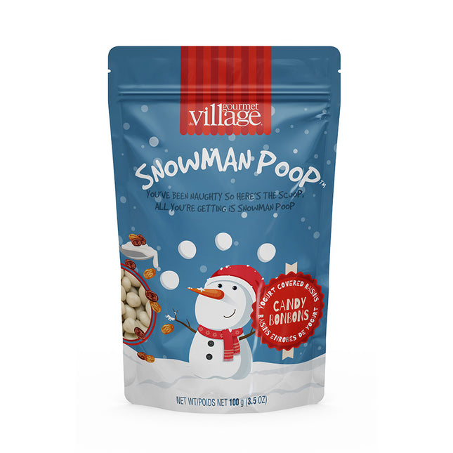 Snowman Poop Yogurt Covered Raisins