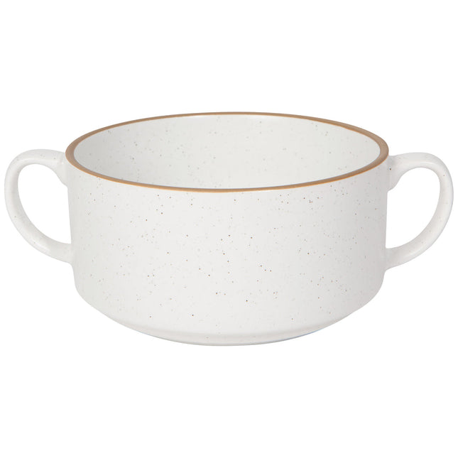 Stoneware Two-Handled Soup Bowl