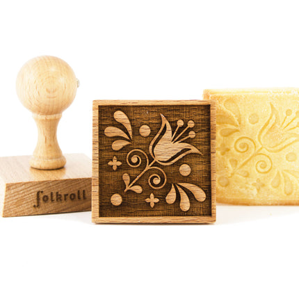 FOLKROLL Wooden Cookie Stamps