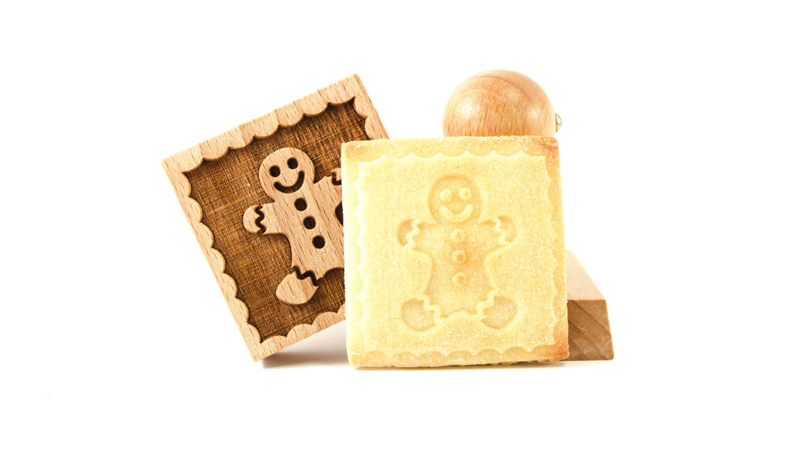 FOLKROLL Wooden Cookie Stamps, Seasonal